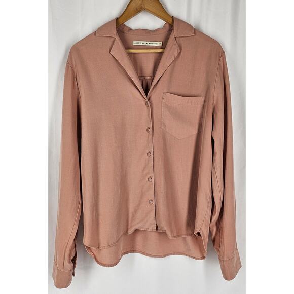 SHADES OF GREY BY MICAH COHEN WOMEN'S LONG SLEEVE TUNIC TOP SHIRT SIZE MEDIUM - Picture 2 of 10